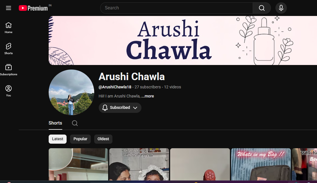 Youtube Shorts Projects